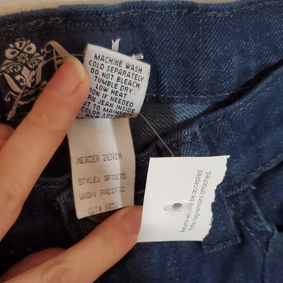 NWT! Anlo Mercer Denim Pacific Wash Blue Jeans SF7275 Size 26 - Picture 7 of 7